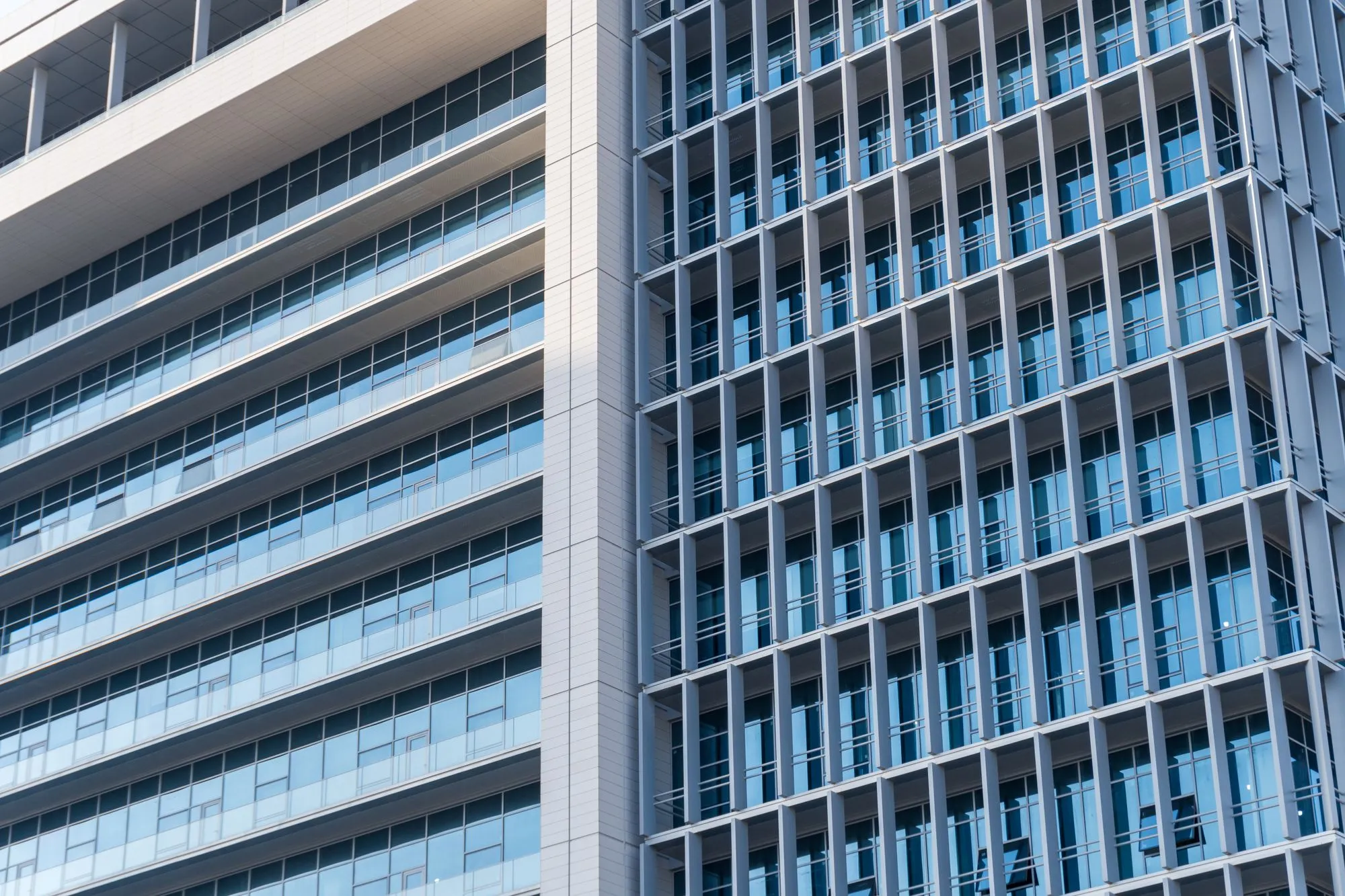 Commercial office building with glass facade housing medical offices in DFW